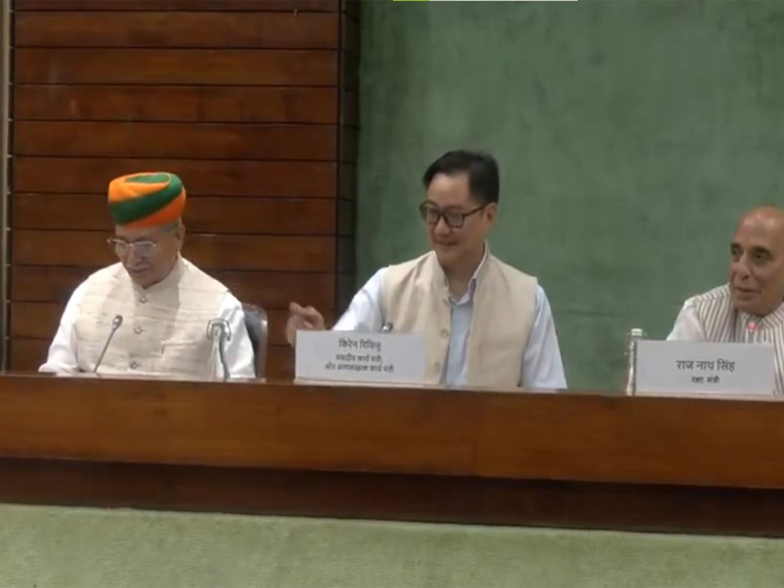 Visuals form all-party meeting (Photo/ANI) Visuals form all-party meeting (Photo/ANI)