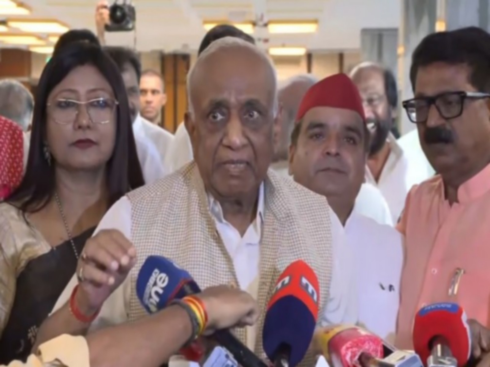 Opposition leaders after walkout (Photo/ANI) Opposition leaders after walkout (Photo/ANI)