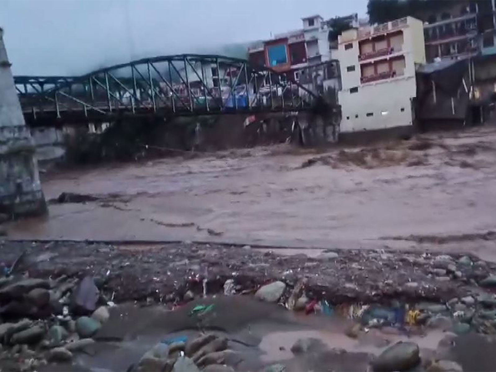 Visual from Rajouri district after flash flood (Photo/ANI)