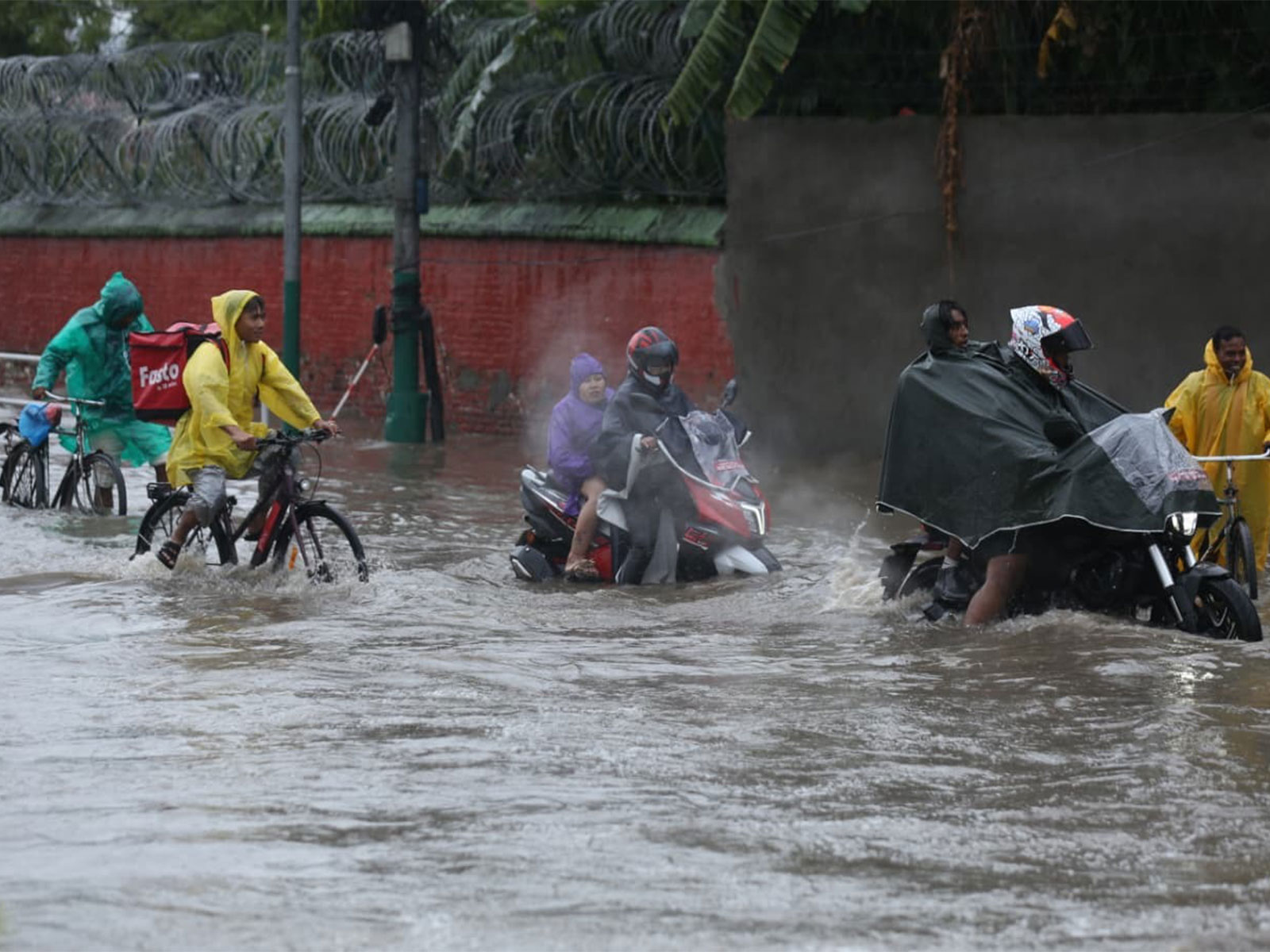 Waterlogging in Kathmandu, Nepal (Photo/ANI) Waterlogging in Kathmandu, Nepal (Photo/ANI)