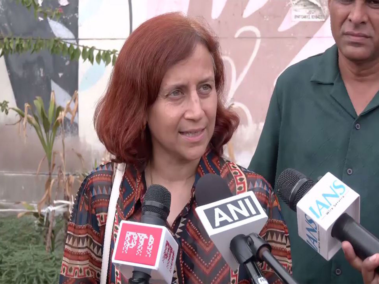 Activist Sonam Wangchuk’s wife, Gitanjali Angmo (Photo/ANI) Activist Sonam Wangchuk’s wife, Gitanjali Angmo (Photo/ANI)