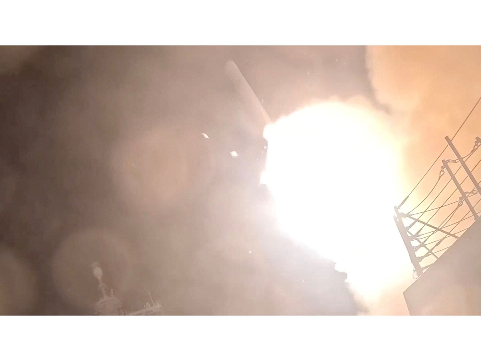 A munition is launched from a US warship at an unknown location, during what US Central Command (CENTCOM) says are strikes on Iran(Photo/Reuters) A munition is launched from a US warship at an unknown location, during what US Central Command (CENTCOM) says are strikes on Iran(Photo/Reuters)
