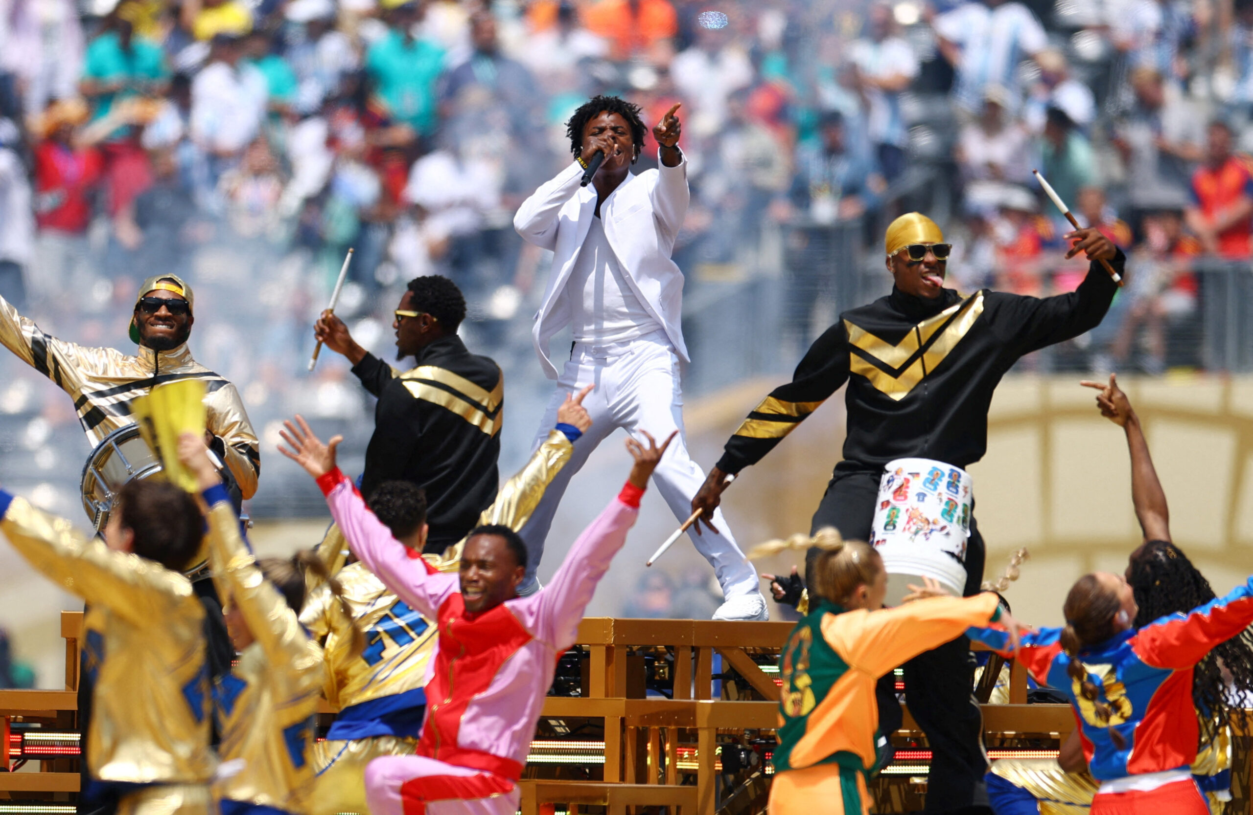 FIFA World Cup Final 2026: Post Malone, Swae Lee bring ‘Sunflower’ magic ahead of Spain-Argentina clash; IShowSpeed performs ‘Champions’