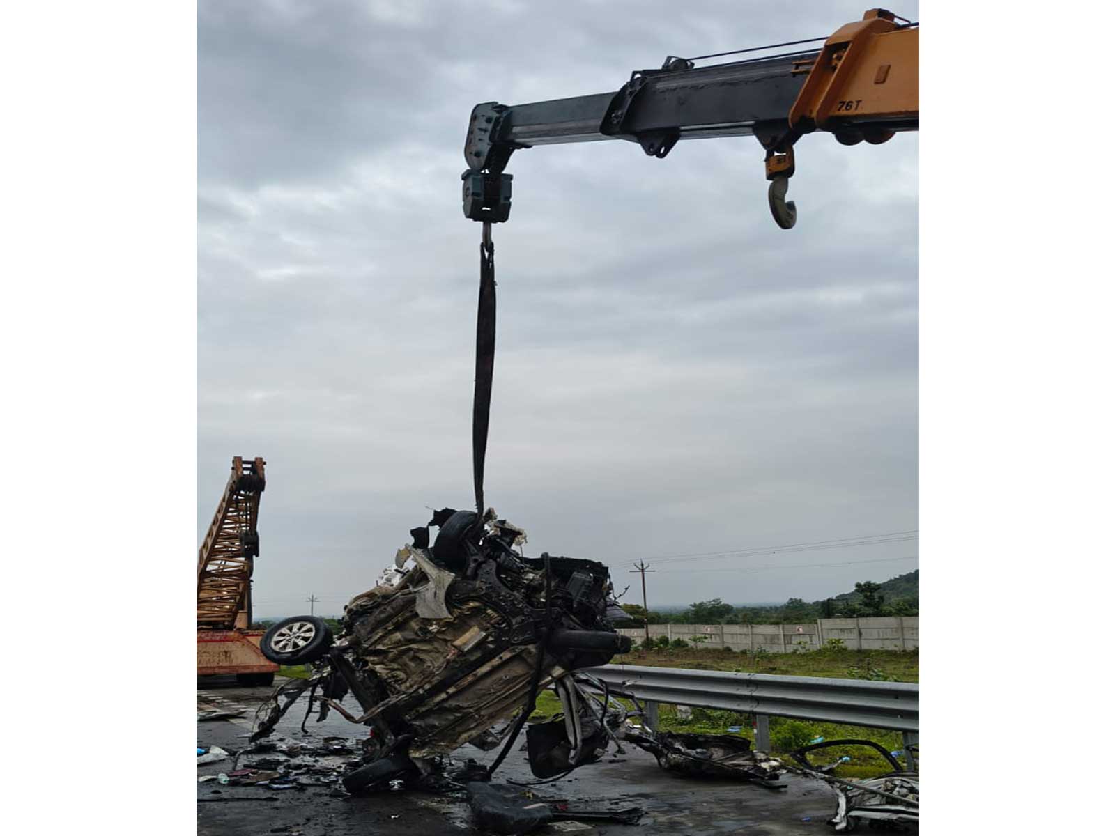 Visuals from the accident site (Photo/ANI)