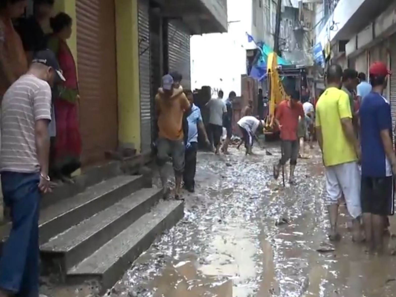 Flash floods caused damage in Rajouri (photo/ANI) Flash floods caused damage in Rajouri (photo/ANI)