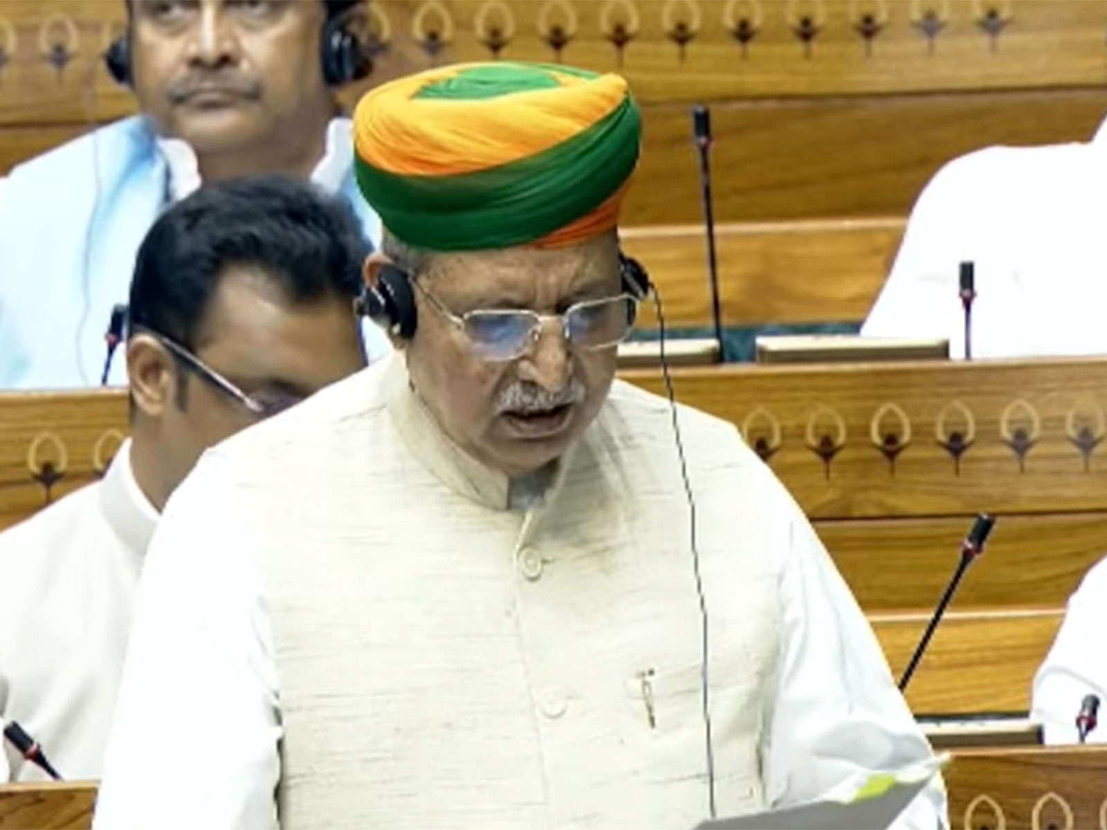 Union Law Minister Arjun Ram Meghwal (Photo: Sansad TV)