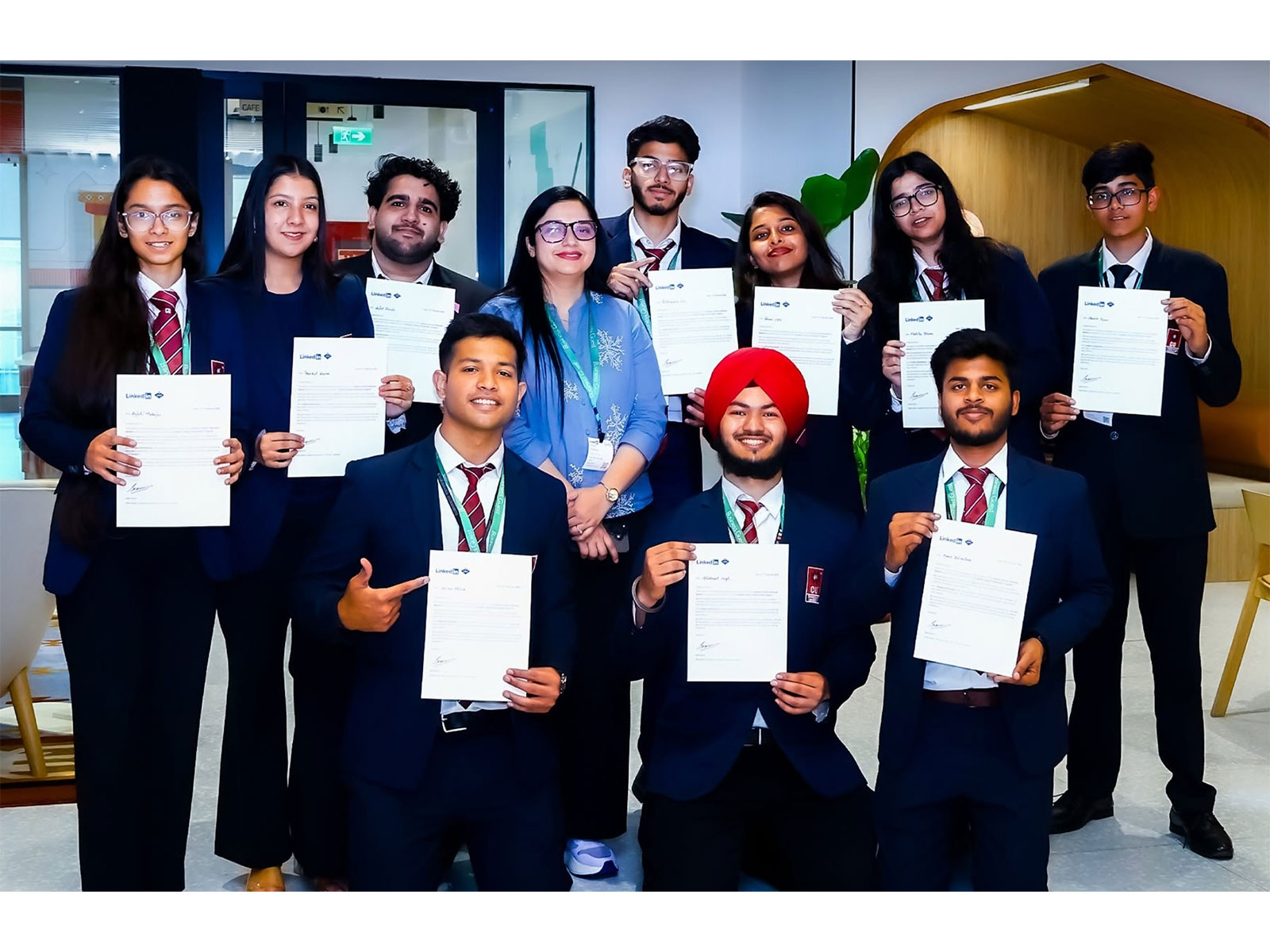 Chandigarh University Students After Completing Certification Course LinkedIn Learning Campus to Connect Workshop, Secure Top Three Spots in Case Study Competition