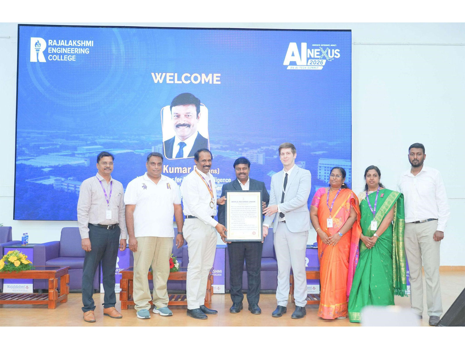 Rajalakshmi Engineering College Creates World Record at AI NEXUS 2026