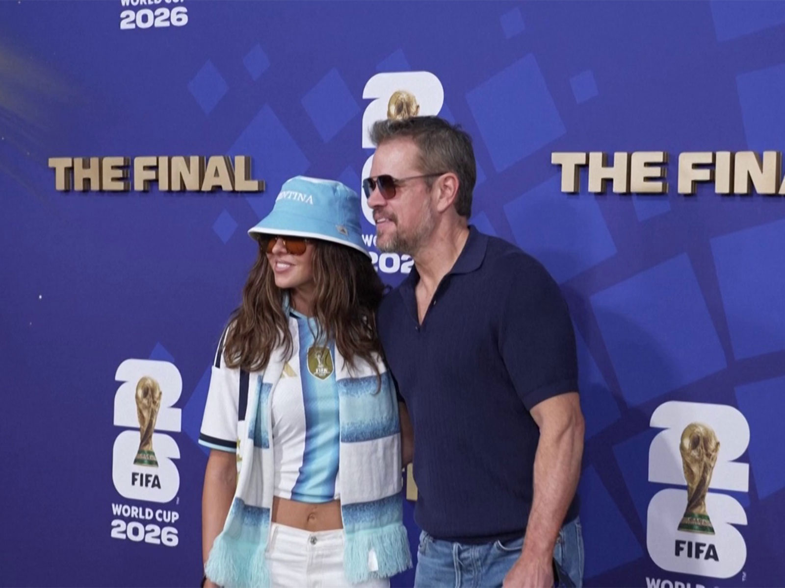 Matt Damon and his wife Luciana at FIFA World Cup 2026 final (Photo/Reuters) Matt Damon and his wife Luciana at FIFA World Cup 2026 final (Photo/Reuters)