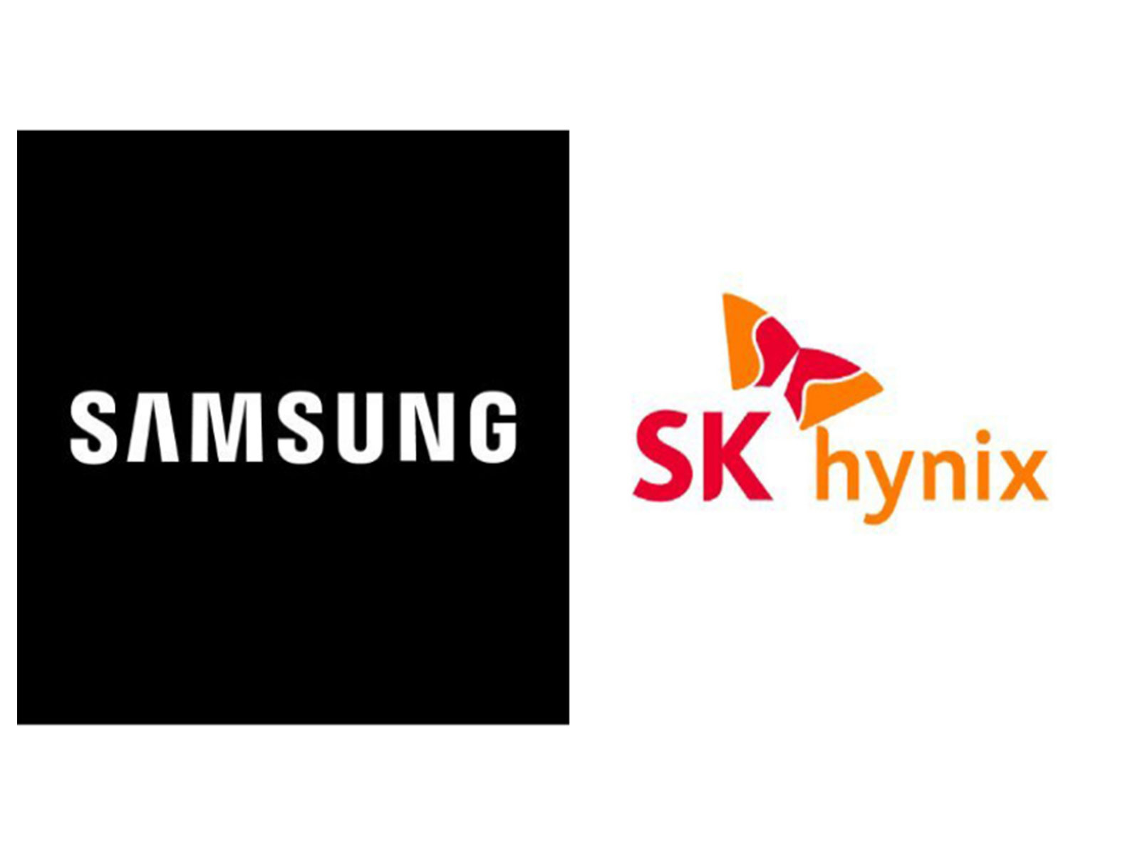 Samsung logo; SK hynix logo (Photo/@SamsungKorea/@SKhynix)