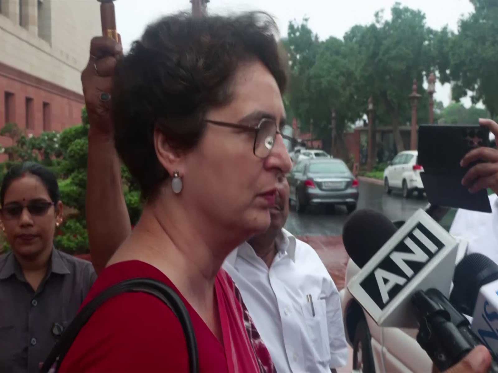 Congress Lok Sabha MP Priyanka Gandhi Vadra (Photo/ANI)
