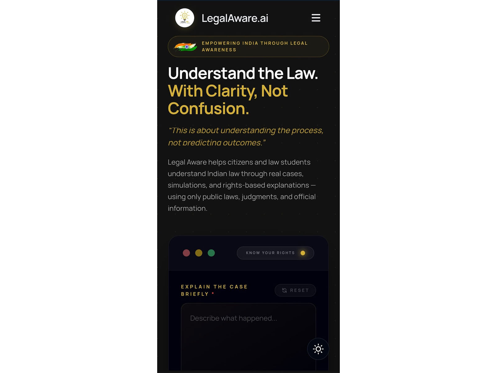 The law is the same for everyone — but understanding it isn’t. LegalAware.ai, a new India-based AI startup, is built to change that