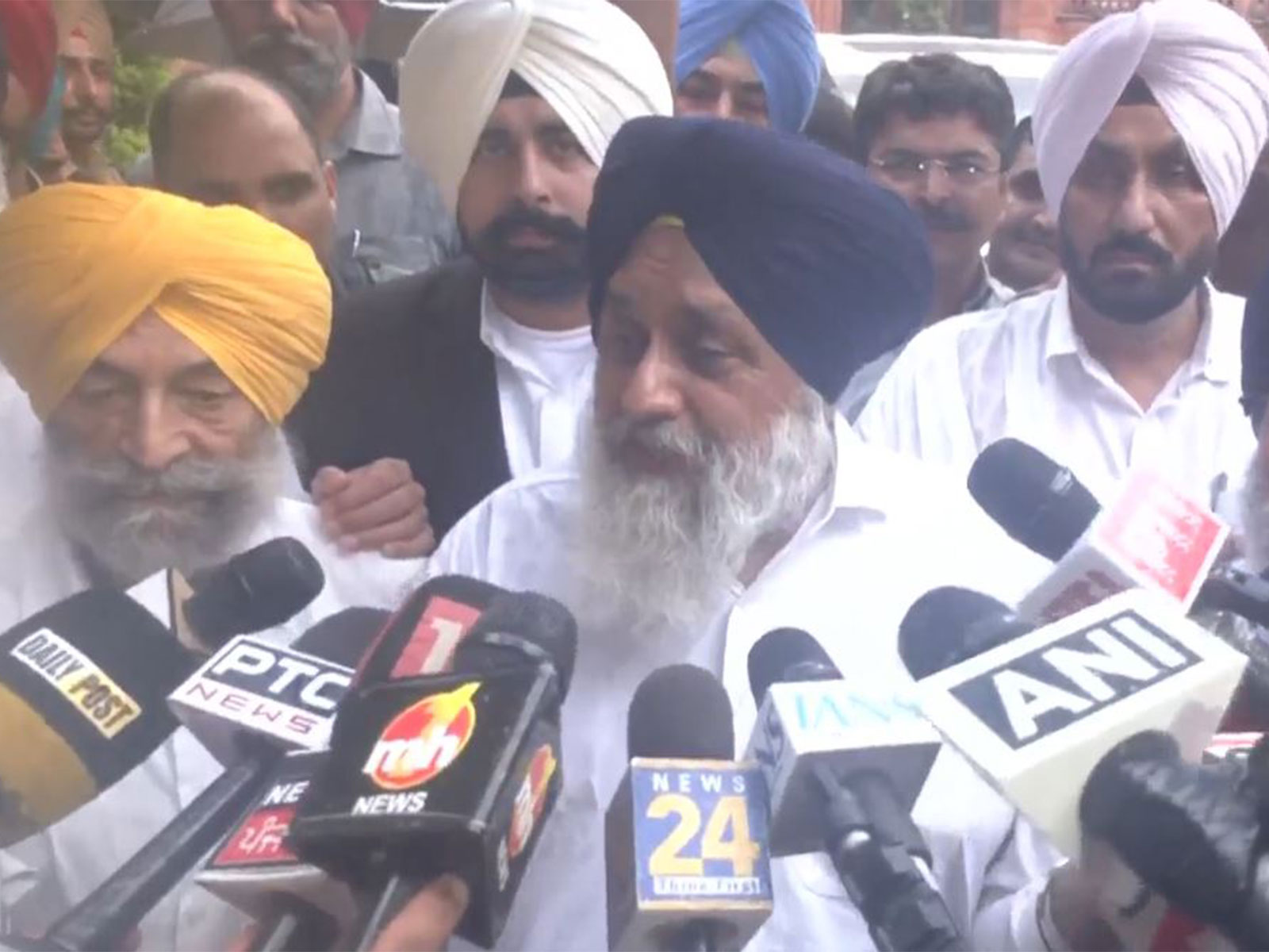 Shiromani Akali Dal (SAD) president Sukhbir Singh Badal (Photo/ANI)