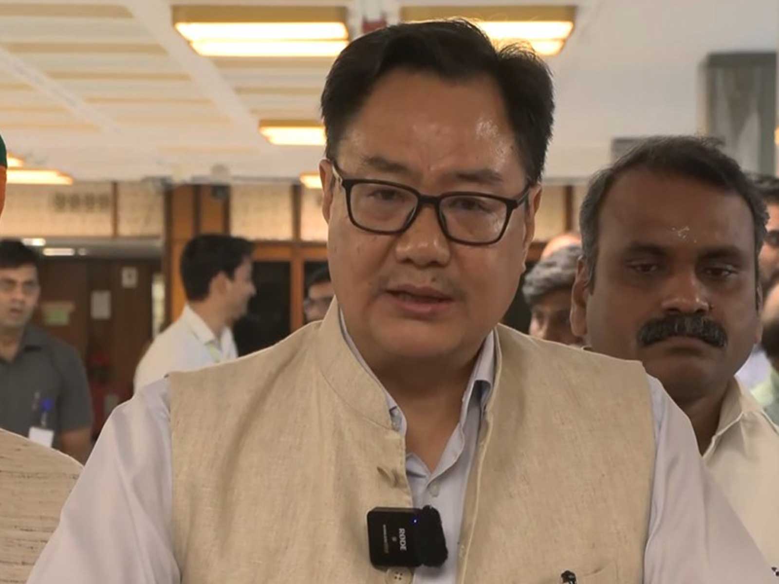 Union Parliamentary Affairs Minister Kiren Rijiju (Photo/ANI)