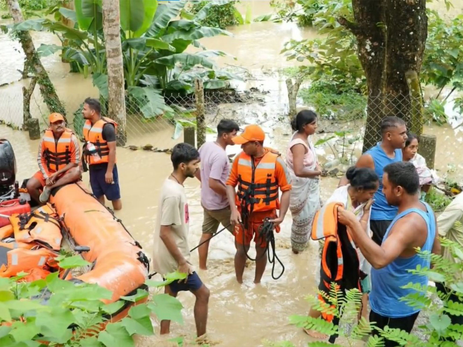 Visual from the flood affected site (File Photo/X/@himantabiswa)