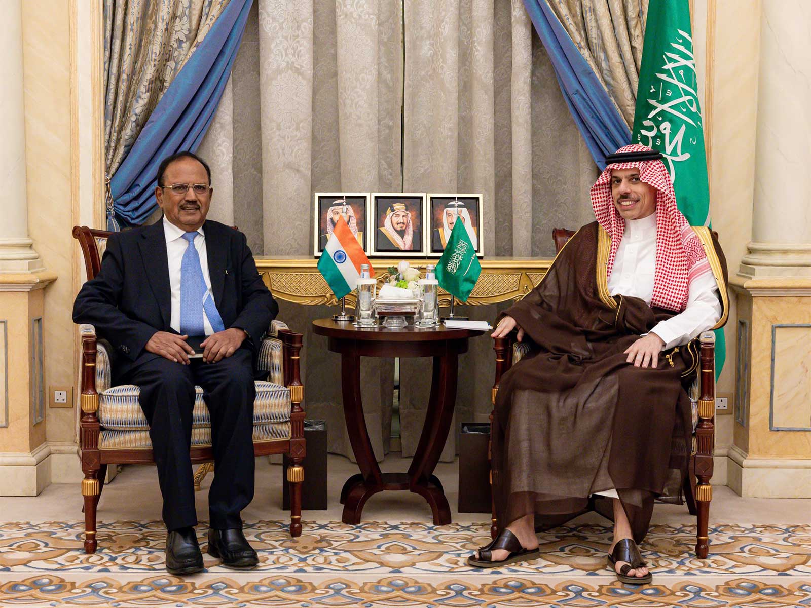 NSA Doval with Saudi Arabia Foreign Minister Faisal bin Farhan (Photo/X@KSAmofaEN) NSA Doval with Saudi Arabia Foreign Minister Faisal bin Farhan (Photo/X@KSAmofaEN)