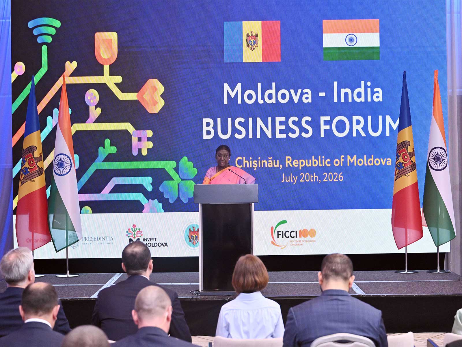 President Murmu addresses India-Moldova Business Forum (Photo/X @rashtrapatibhvn) President Murmu addresses India-Moldova Business Forum (Photo/X @rashtrapatibhvn)