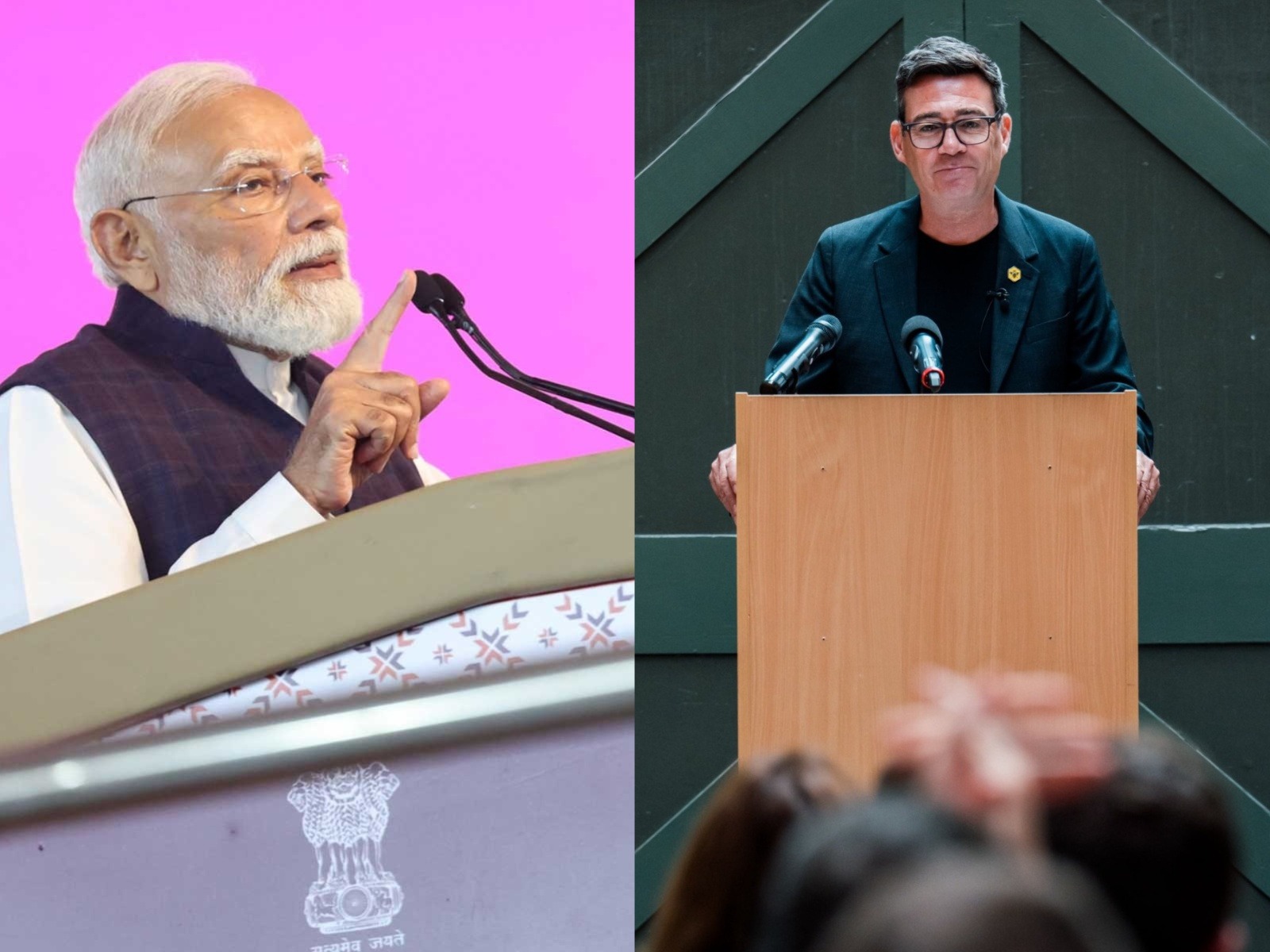Prime Minister Narendra Modi and UK PM Andy Burnham (Photo/PIB,X@andyburnham) Prime Minister Narendra Modi and UK PM Andy Burnham (Photo/PIB,X@andyburnham)