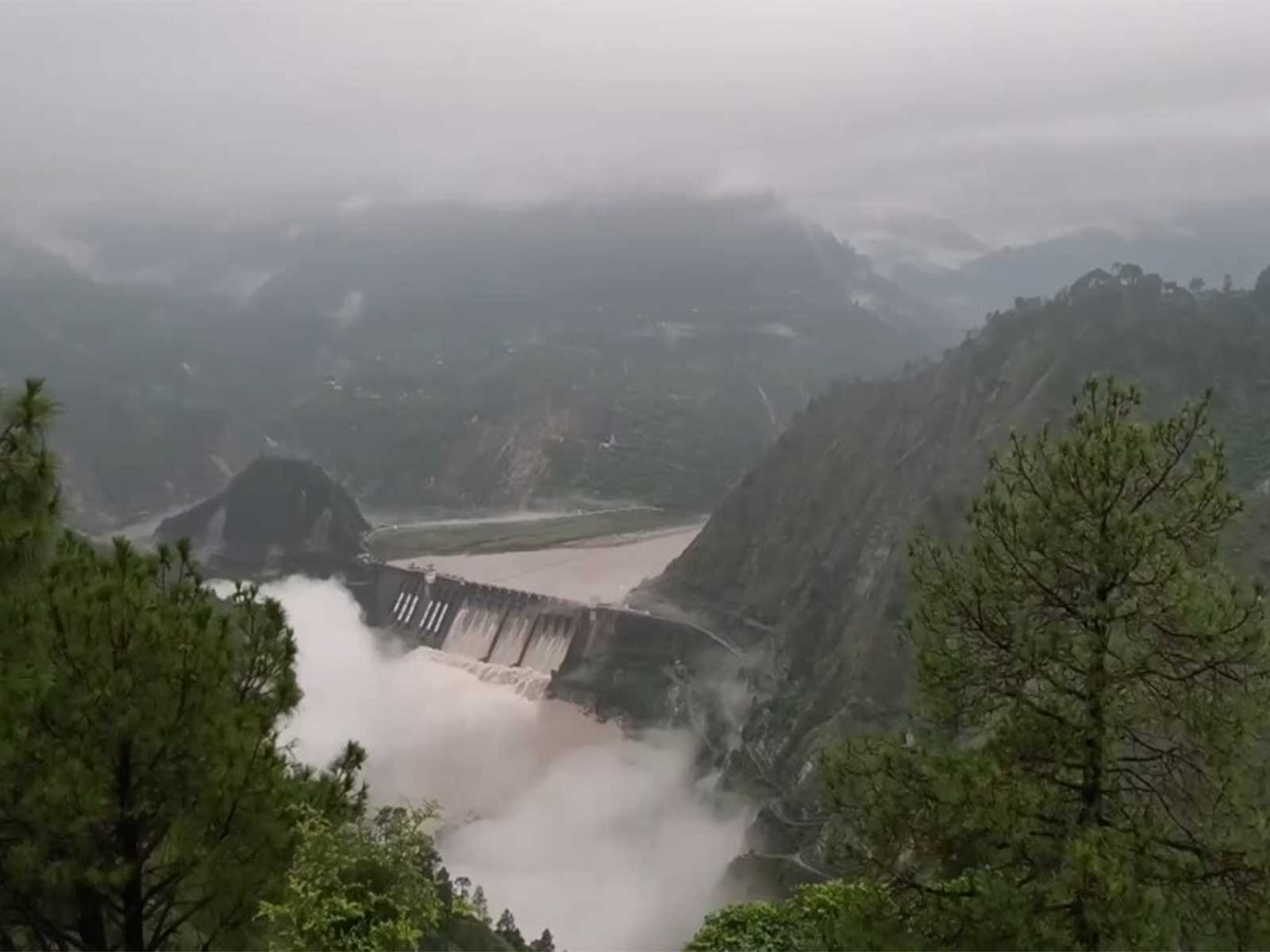 Visuals from Reasi, Salal Dam (Photo/ANI) Visuals from Reasi, Salal Dam (Photo/ANI)