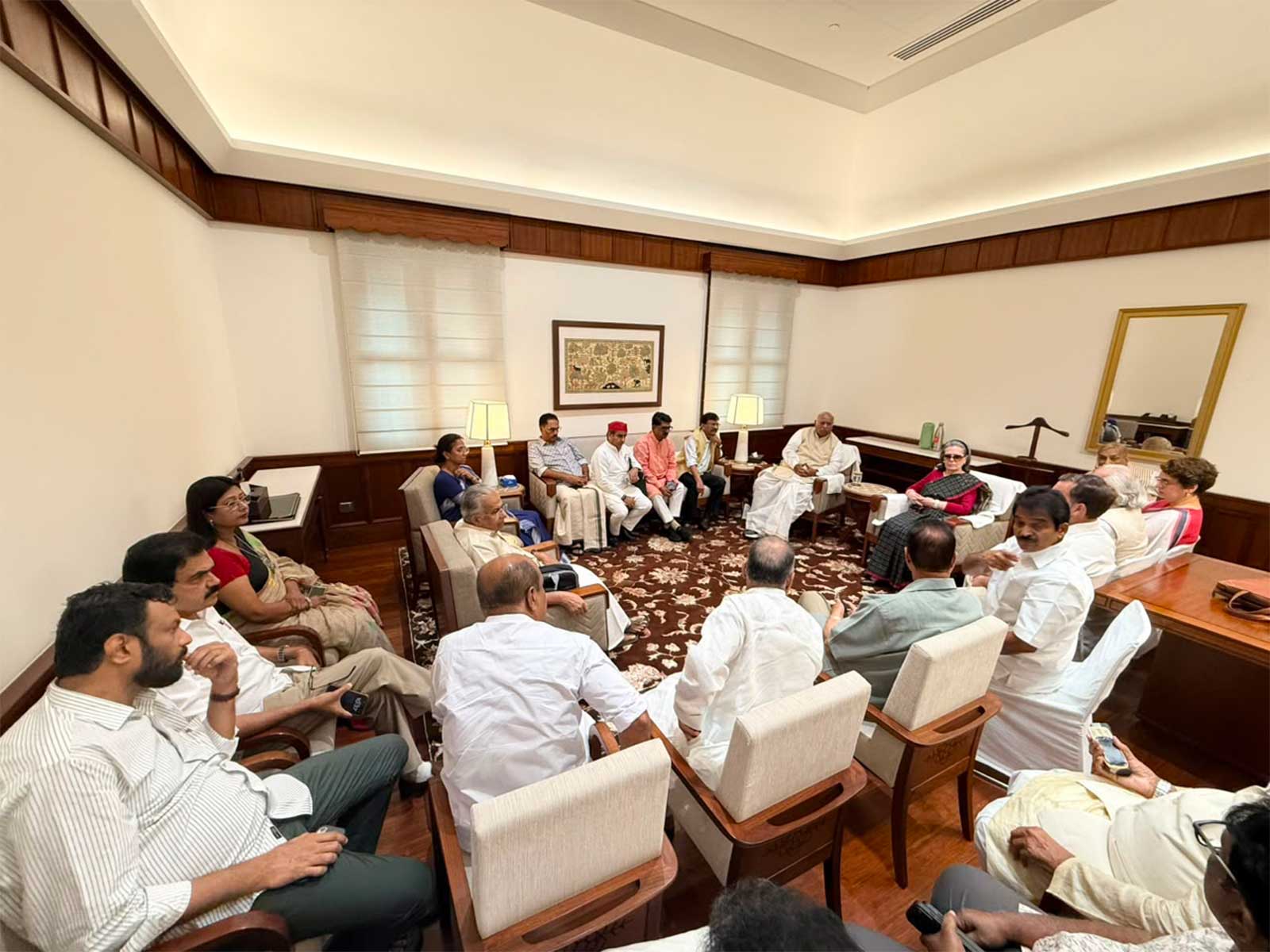 Meeting of INDIA bloc leaders (Photo/Courtesy AICC)