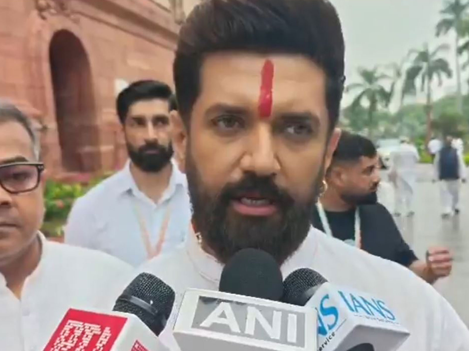 Union Minister and Lok Janshakti Party (Ram Vilas) president Chirag Paswan (Photo/ANI)