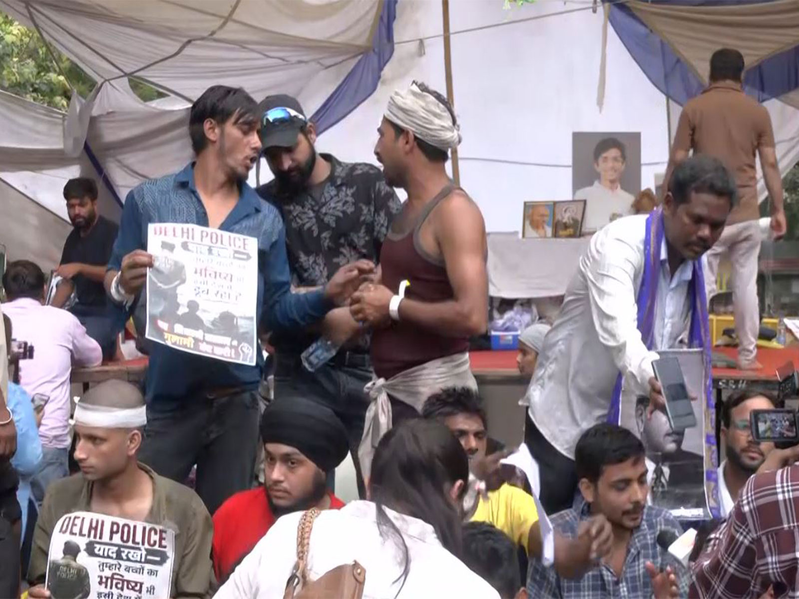 CJP lead protests continue at Jantar Mantar (Photo/ANI)