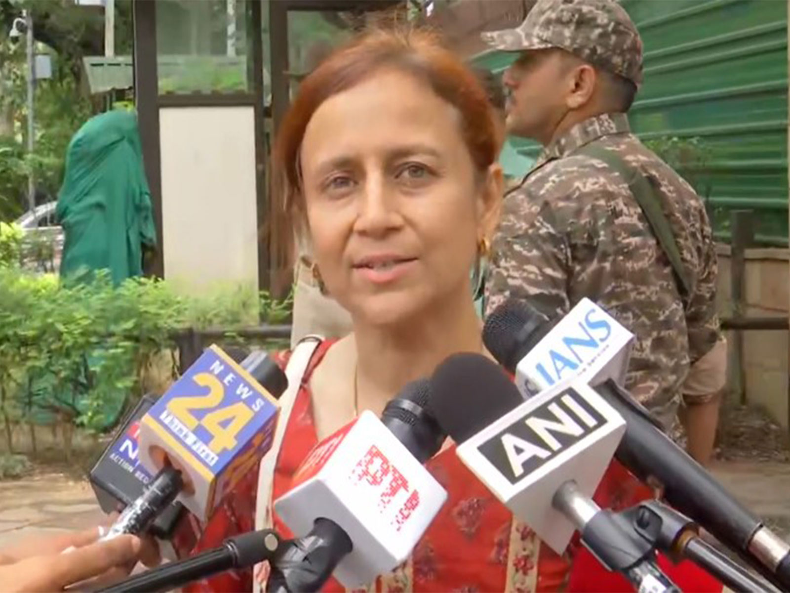 Climate Activist Sonam Wangchuk's wife, Gitanjali Angmo (Photo/ANI)