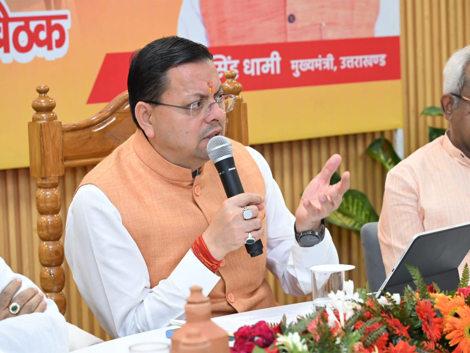 Uttarakhand CM reviews Kanwar Yatra preparations (Photo/ANI) Uttarakhand CM reviews Kanwar Yatra preparations (Photo/ANI)