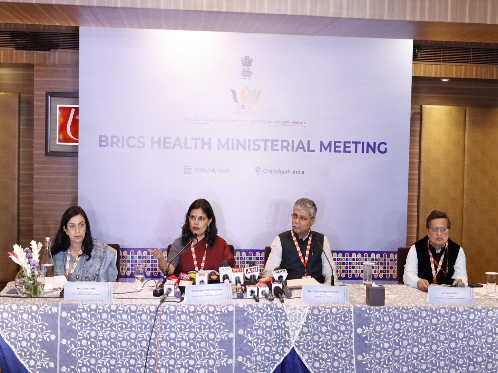 India to host Sixteenth BRICS Health ministers' meeting in Chandigarh (photo/PIB) India to host Sixteenth BRICS Health ministers' meeting in Chandigarh (photo/PIB)