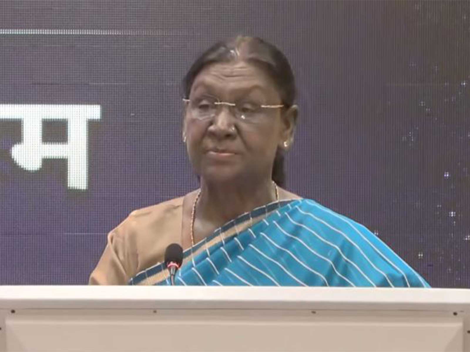 President Droupadi Murmu addresses the India- North Macedonia Business Forum (Photo/ Youtube@PresidentOfIndia)