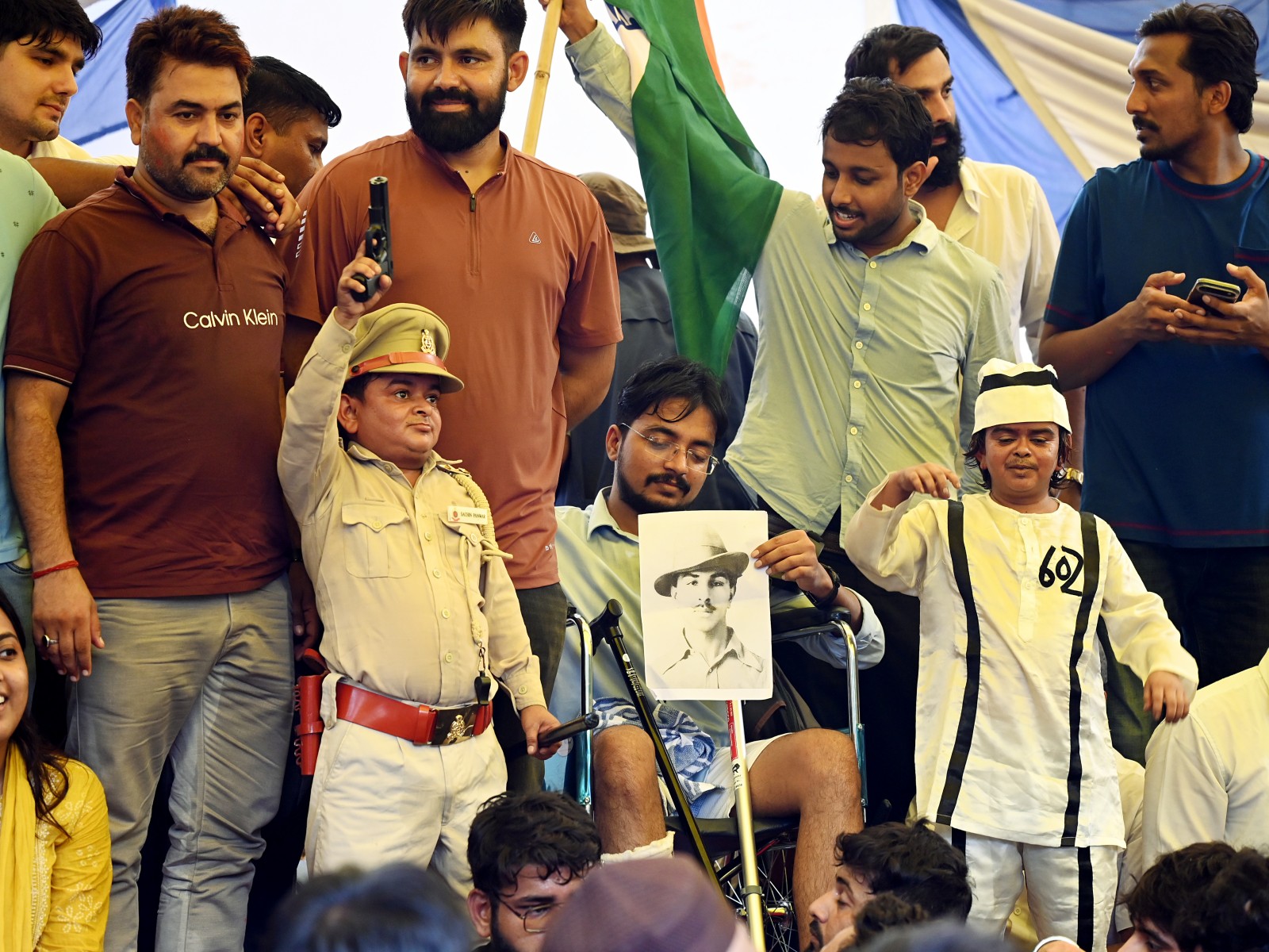 CJP supporters and students at Jantar Mantar (File Photo/ANI)
