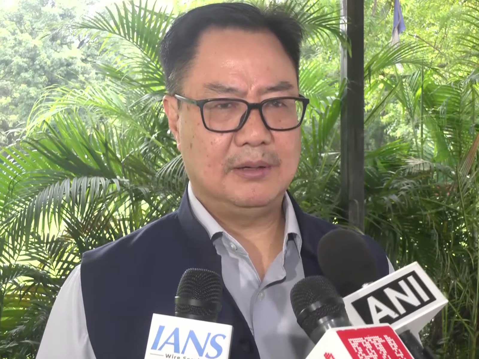 Parliamentary Affairs Minister Kiren Rijiju (Photo/ANI) Parliamentary Affairs Minister Kiren Rijiju (Photo/ANI)