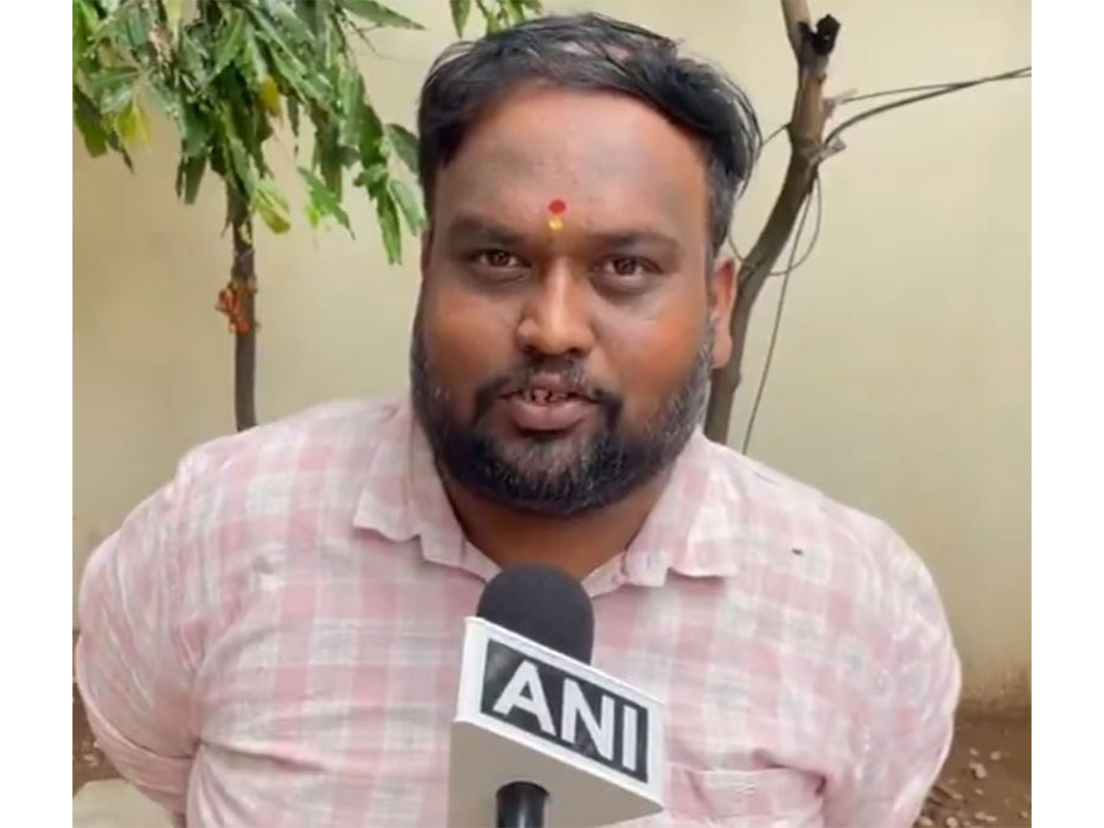 BJP Telangana State Social Media Core Committee member T Saikiran Goud (Photo/ANI)