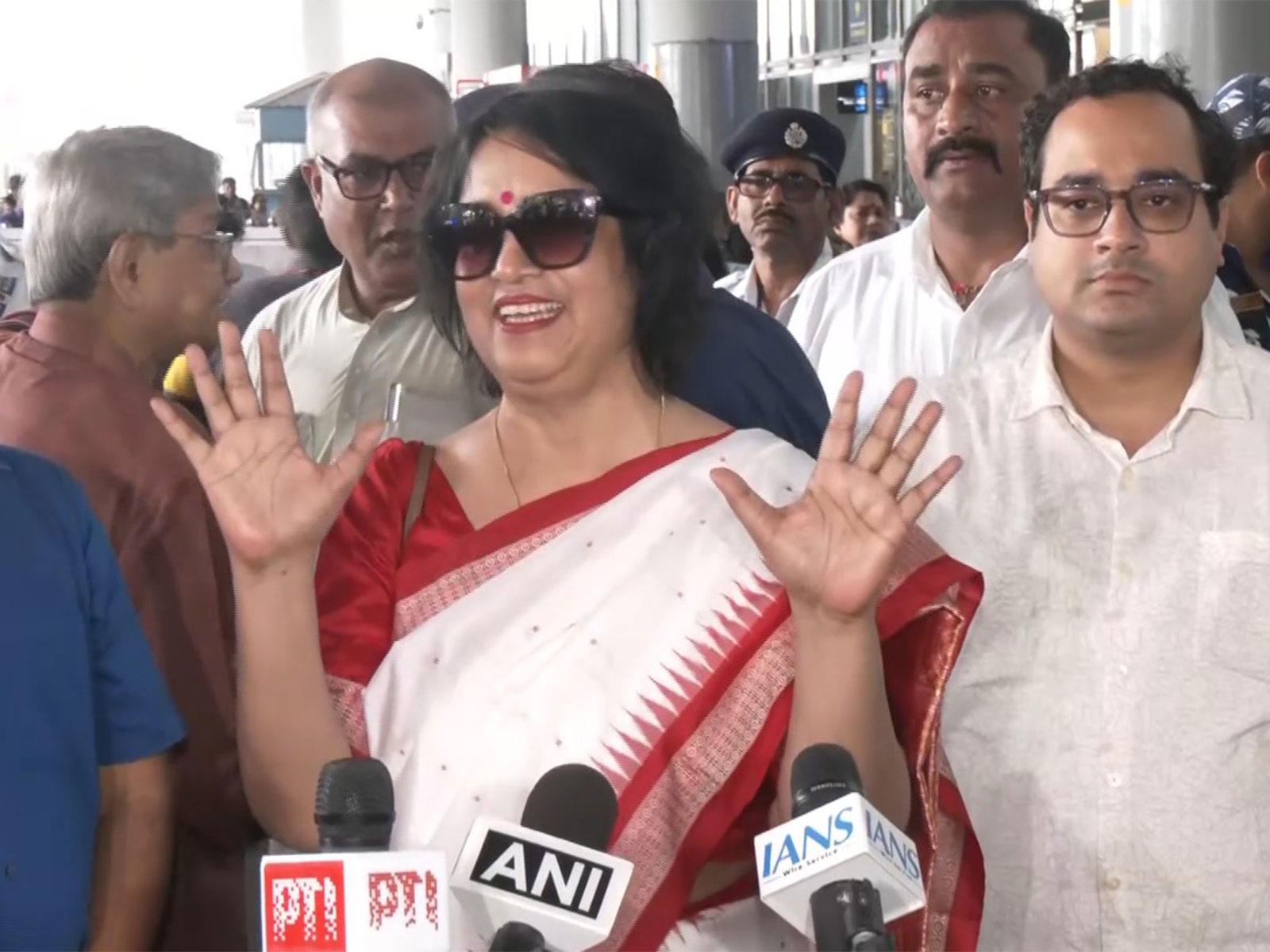 Bangladesh author Taslima Nasreen arrives in Kolkata after nearly 19 years (Photo/ANI)