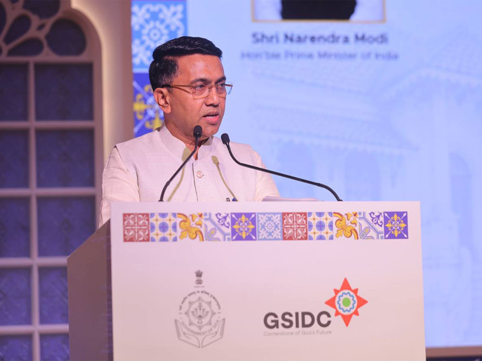 Goa CM Pramod Sawant at Goan Architecture Conference (Photo/ANI)