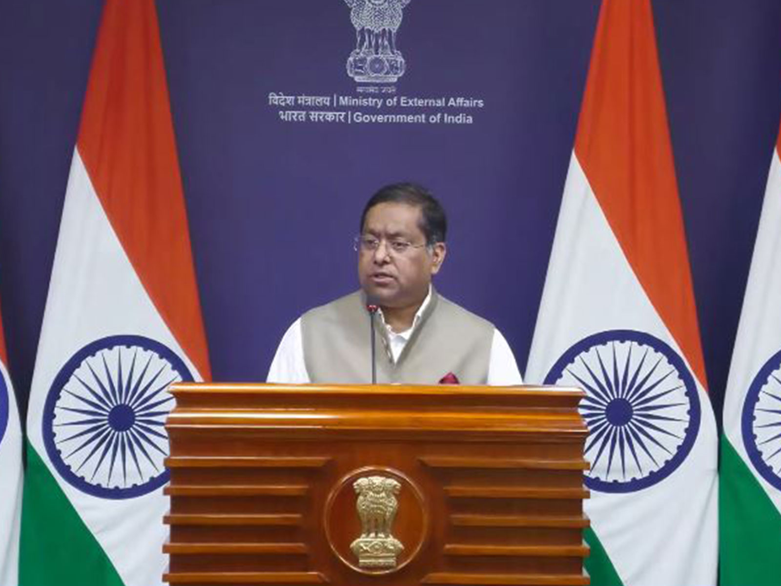 Ministry of External Affairs Spokesperson Randhir Jaiswal (Photo/Youtube@MEAIndia)
