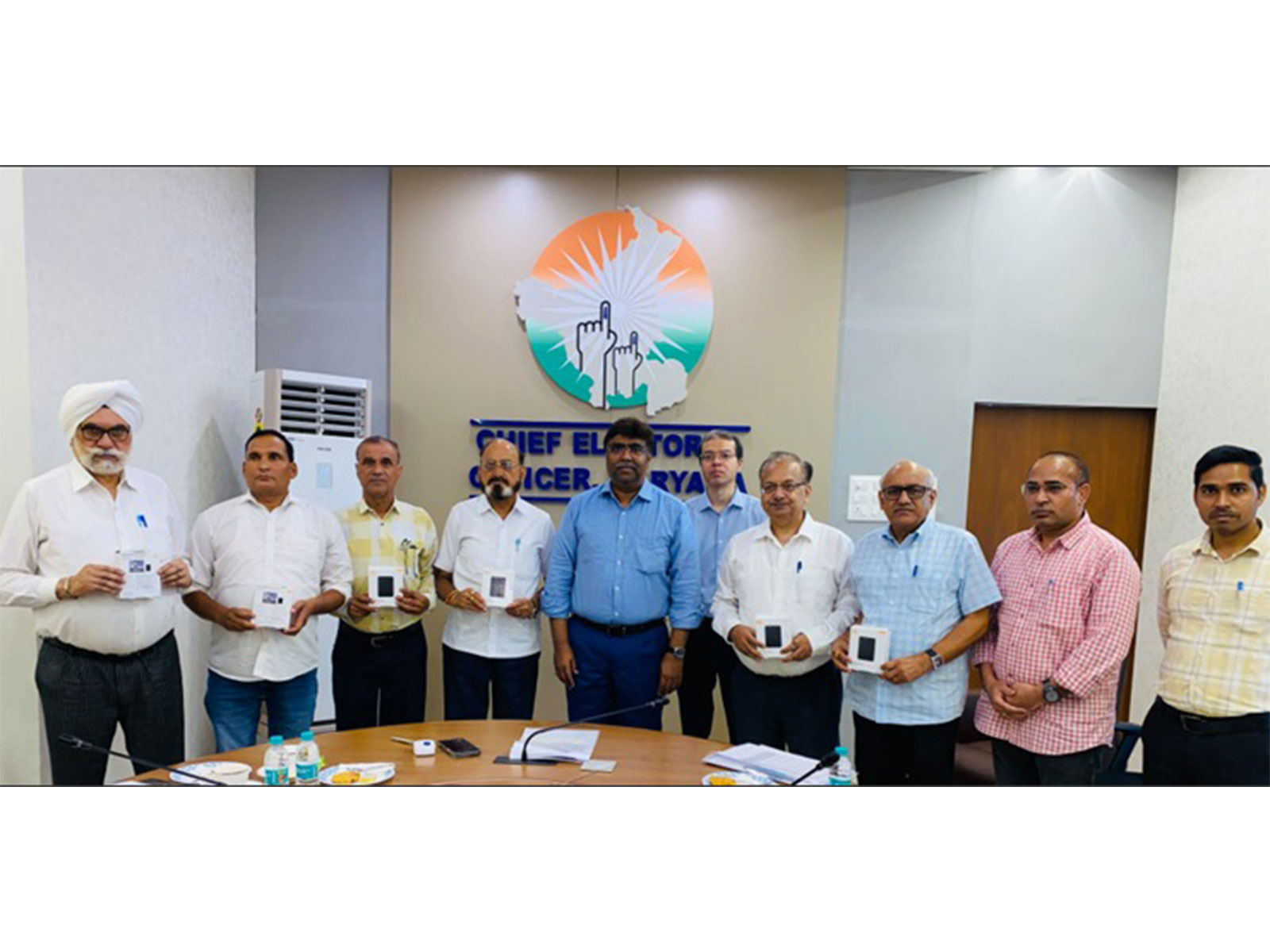 Haryana Chief Electoral Officer showing draft rolls copy (Photo: Haryana/CEO) Haryana Chief Electoral Officer showing draft rolls copy (Photo: Haryana/CEO)