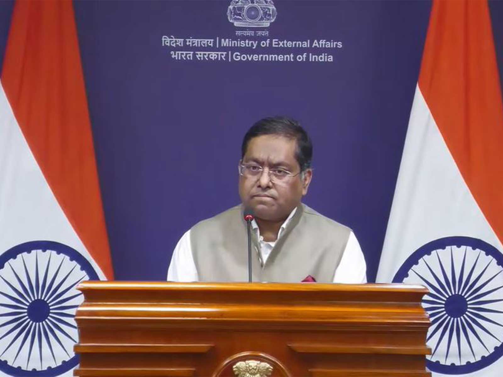 MEA Spokesperson Randhir Jaiswal (Photo/Youtube@Ministry of External Affairs, India)
