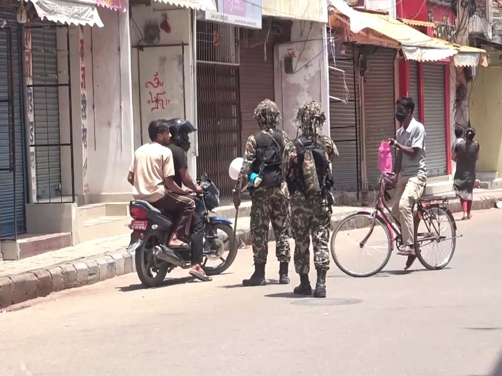 Security forces deployed amid curfew in parts of Nepal (Photo/ANI) Security forces deployed amid curfew in parts of Nepal (Photo/ANI)