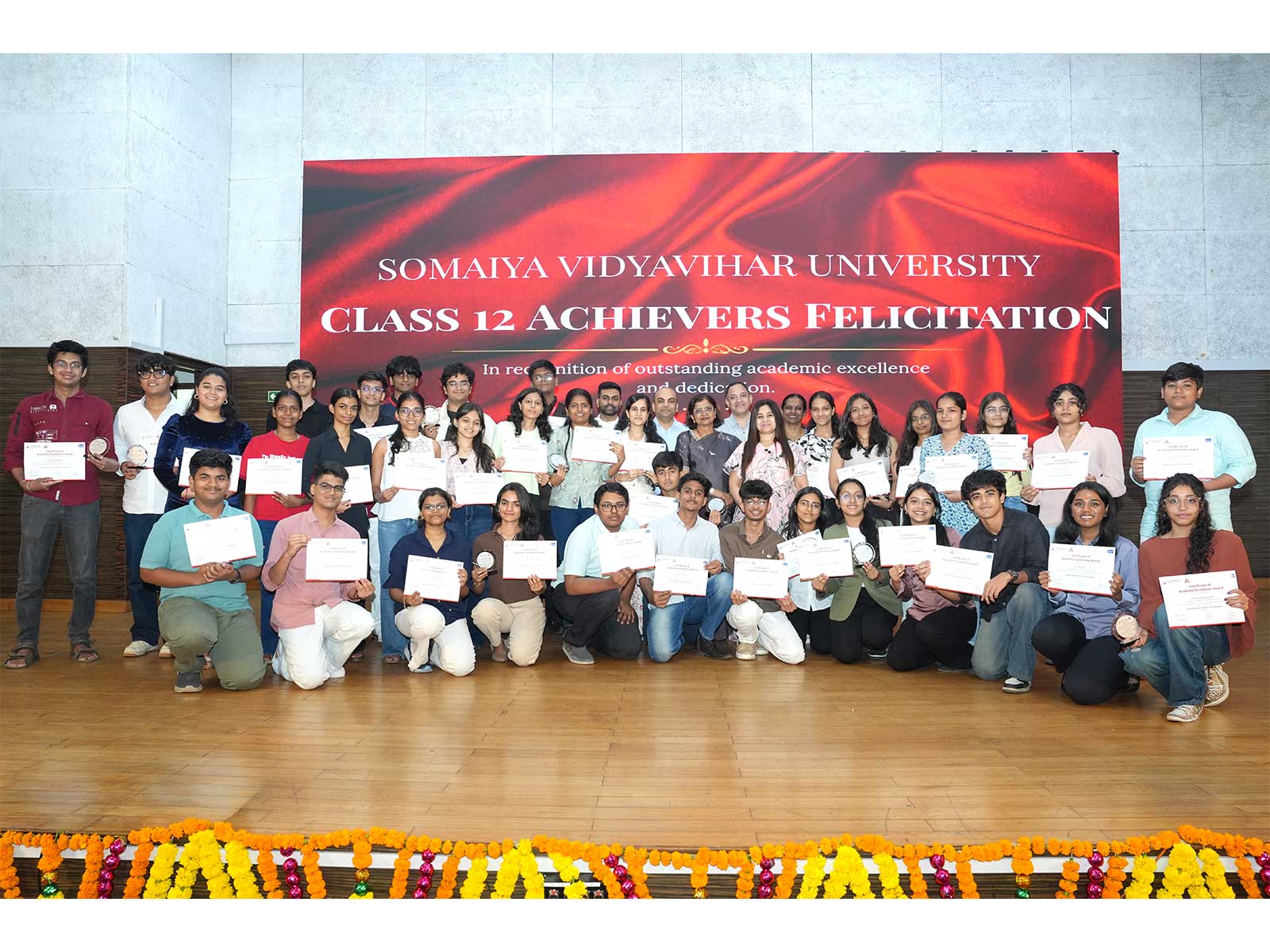 Class 12 Student Achievers Felicitated by Somaiya Vidyavihar University Class 12 Student Achievers Felicitated by Somaiya Vidyavihar University