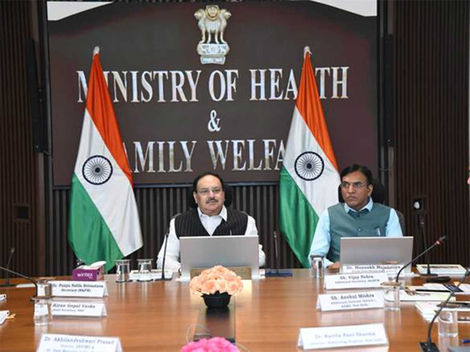 Union Health Minister JP Nadda and Union Labour & Employment and Youth Affairs & Sports minister, Mansukh Mandaviya (Photo/PIB) Union Health Minister JP Nadda and Union Labour & Employment and Youth Affairs & Sports minister, Mansukh Mandaviya (Photo/PIB)
