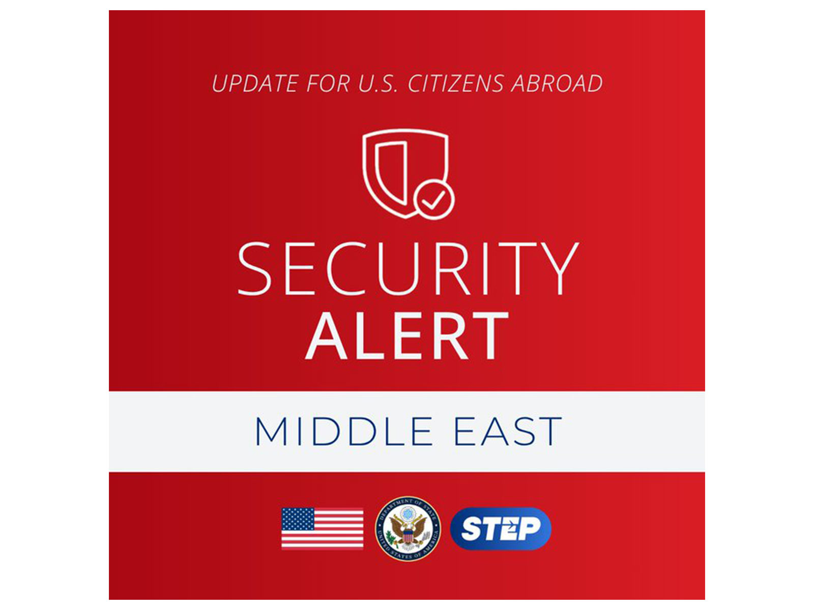 A US Department of State security alert urges American citizens in the Middle East to consider departing or be prepared to leave amid escalating regional tensions. (Photo: X/@TravelGov) A US Department of State security alert urges American citizens in the Middle East to consider departing or be prepared to leave amid escalating regional tensions. (Photo: X/@TravelGov)