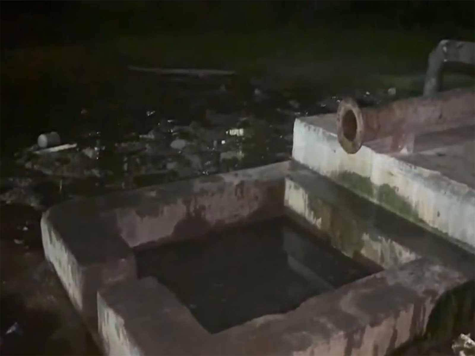 Visual from the spot after a four-year-old boy died after falling into a water tank in Noida, UP (Photo/ANI) Visual from the spot after a four-year-old boy died after falling into a water tank in Noida, UP (Photo/ANI)
