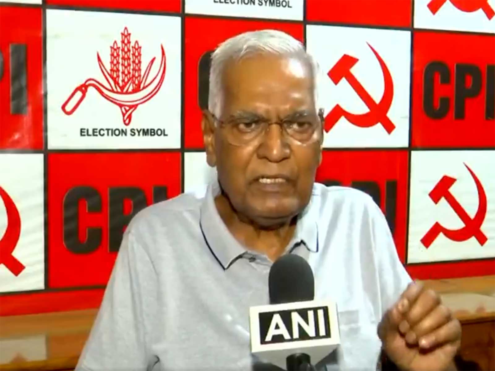 Communist Party of India (CPI) General Secretary D Raja (Photo/ANI)