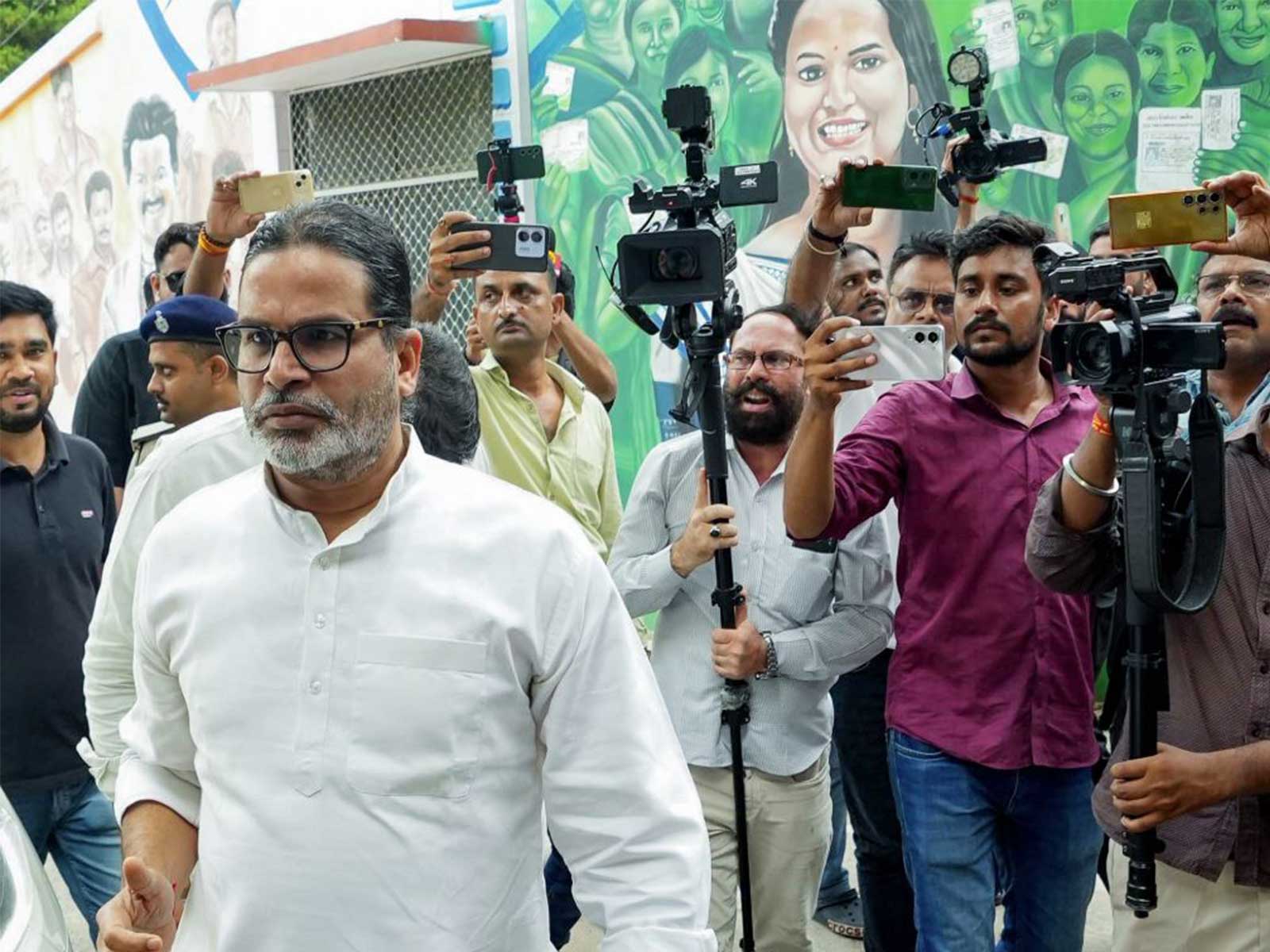 Jan Suraaj founder and Bankipur Assembly by-election candidate Prashant Kishore (Photo/ANI)