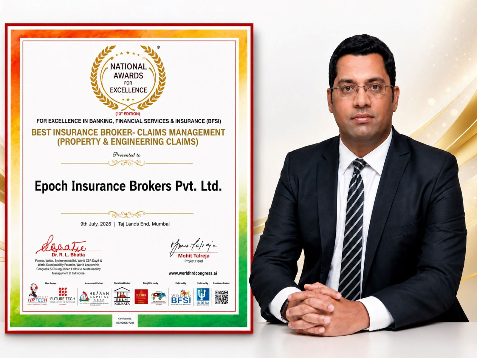 Epoch Insurance Brokers Wins National Recognition for Excellence in Claims Management Epoch Insurance Brokers Wins National Recognition for Excellence in Claims Management