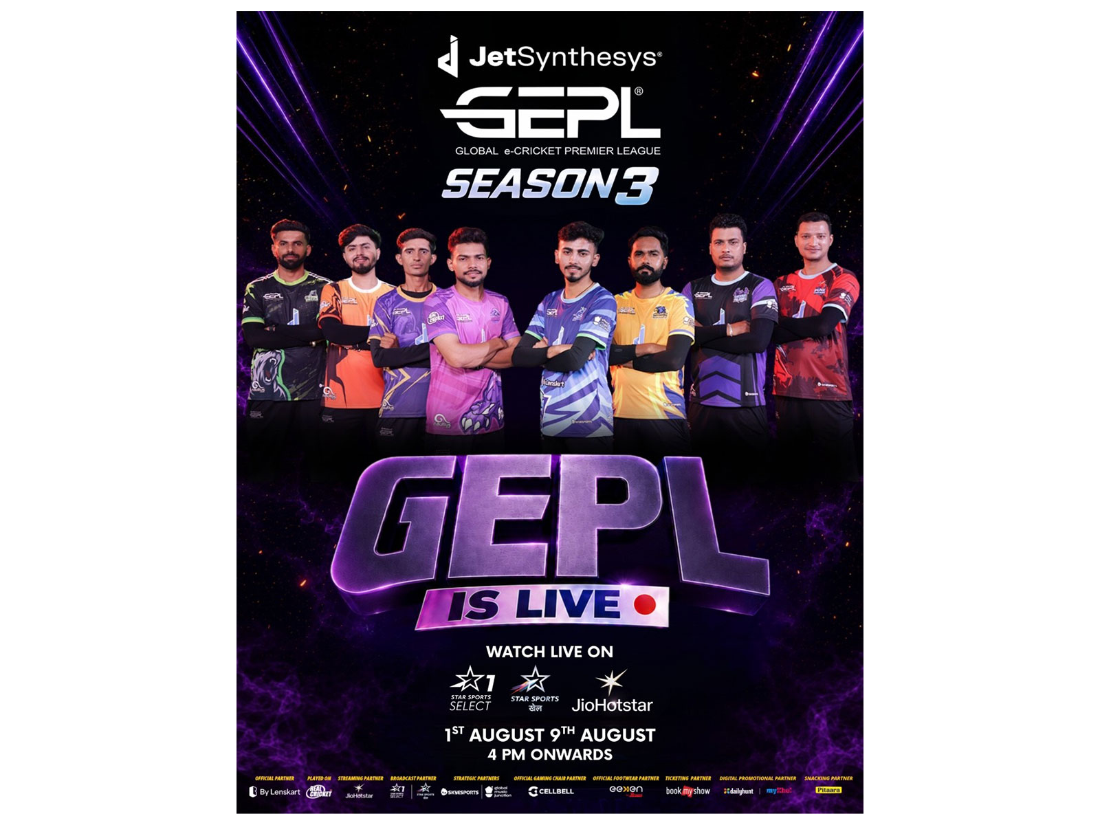 Sonu Nigam’s Kolkata Hawks Steal the Spotlight As JetSynthesys’ GEPL Season 3 Gets Underway in Pune