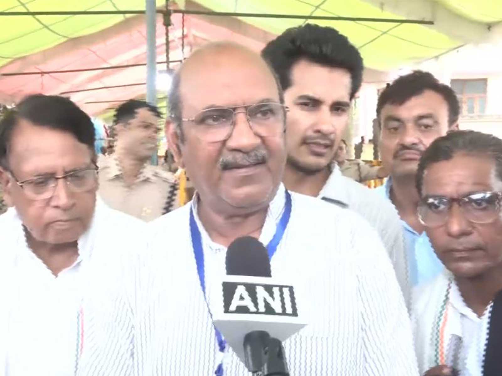 Congress candidate from Datia, Ghanshyam Singh (Photo/ANI) Congress candidate from Datia, Ghanshyam Singh (Photo/ANI)