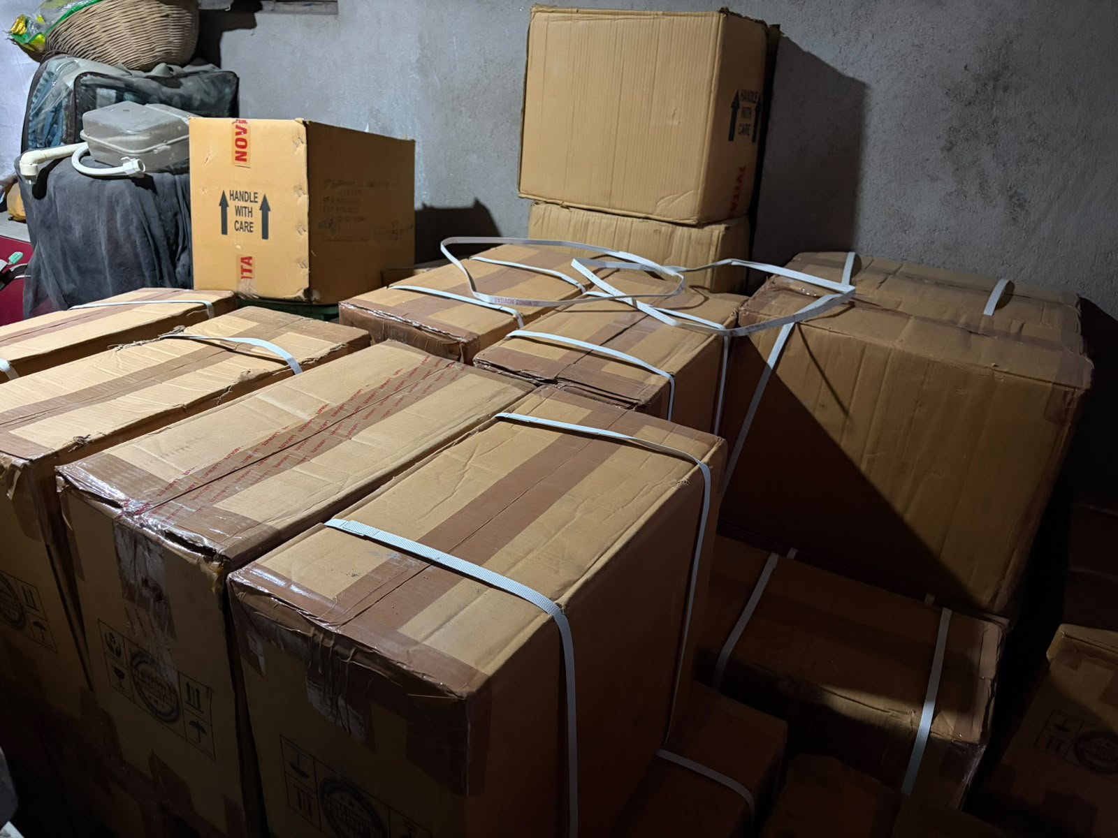 Items recovered during joint operation (Photo/X/.@SuvenduWB)