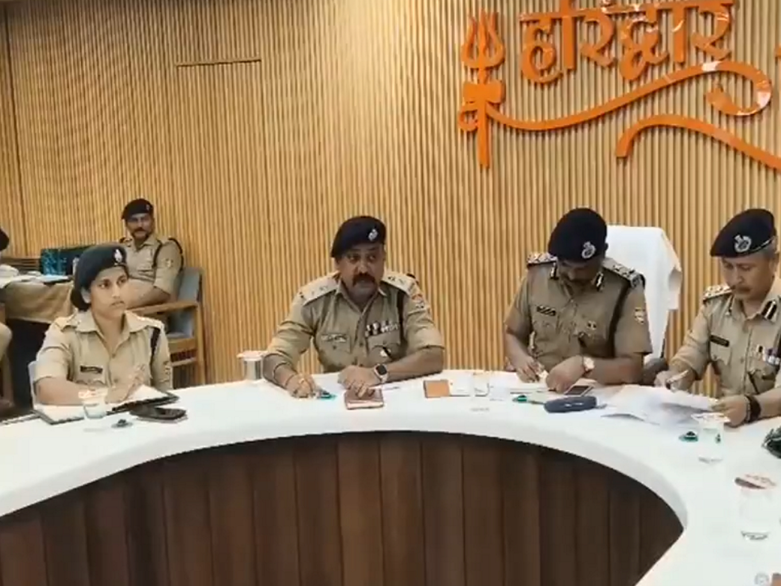 Uttarakhand Police senior officers inspect Haridwar for Kanwar Mela (Photo/ANI) Uttarakhand Police senior officers inspect Haridwar for Kanwar Mela (Photo/ANI)
